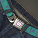 Monsters Inc. Icon Full Color Purple/White Seatbelt Belt - Monsters Inc. Sulley Bounding Spots Blue/Purple Webbing Seatbelt Belts Disney   