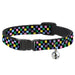 Cat Collar Breakaway - Checker Black Multi Pastel Breakaway Cat Collars Buckle-Down   