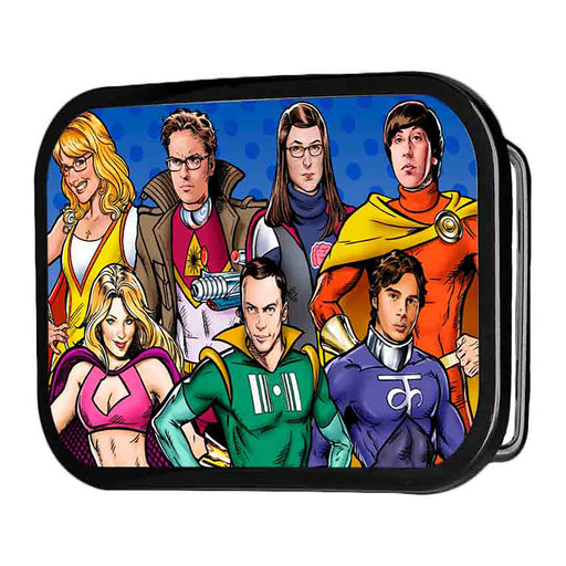 The Big Bang Theory Superhero Characters FCG - Black Rock Star Buckle Belt Buckles The Big Bang Theory   