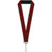 Lanyard - 1.0" - Checker Weathered Black Red Lanyards Buckle-Down   