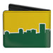 Bi-Fold Wallet - Seattle Skyline Yellow Emerald Green Bi-Fold Wallets Buckle-Down   