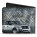Bi-Fold Wallet - F-150 + Ford Truck Checker Metal Diamond Plate Bi-Fold Wallets Ford   