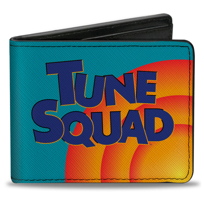 Bi-Fold Wallet - Space Jam 2 TUNE SQUAD Logo Turquoise Oranges Blue Bi-Fold Wallets Looney Tunes   
