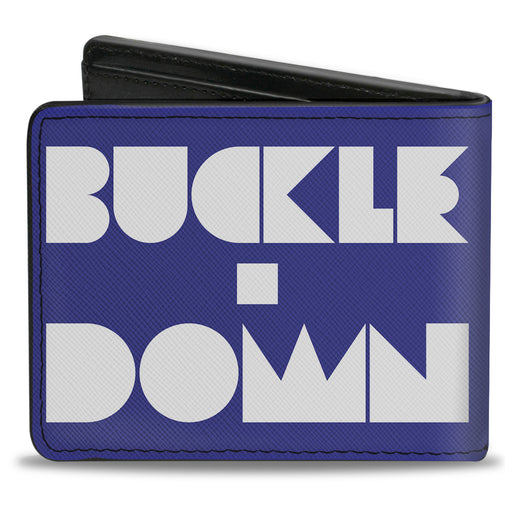 Bi-Fold Wallet - BUCKLE-DOWN Shapes Blue White Bi-Fold Wallets Buckle-Down   