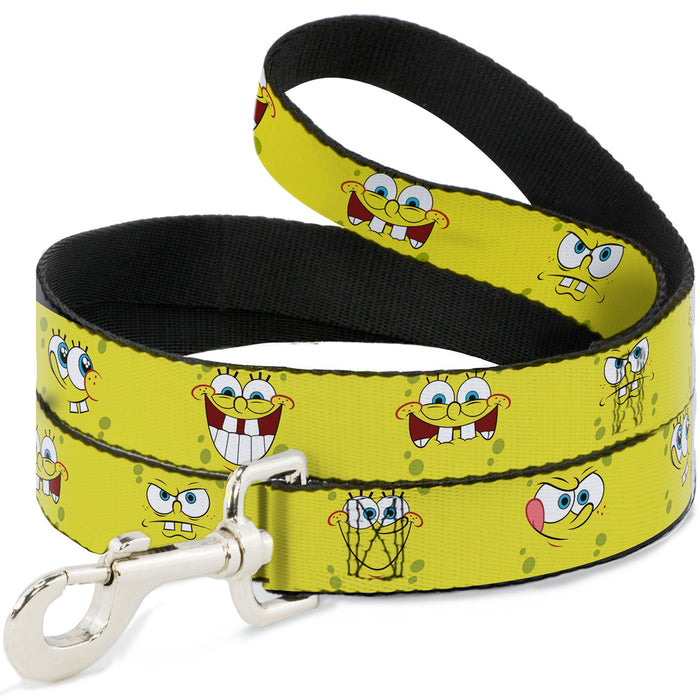Dog Leash - SpongeBob Expressions Yellow Dog Leashes Nickelodeon   