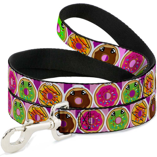 Dog Leash - Sprinkle Donut Expressions Pink Dog Leashes Buckle-Down   