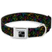 Dog Bone Black/Silver Seatbelt Buckle Collar - Mushroom Outline Scattered Black/Multi Neon Seatbelt Buckle Collars Buckle-Down   