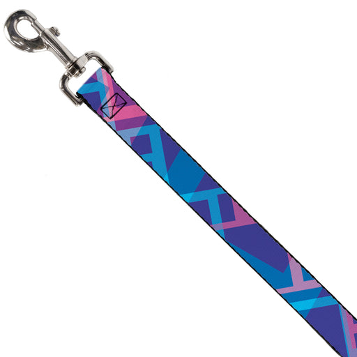 Dog Leash - Squares Stacked Blues/Pinks/Purples Dog Leashes Buckle-Down   