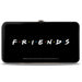 Hinged Wallet - FRIENDS Vivid 6-Character Milk Shake Pose + Logo Black White Multi Color Hinged Wallets Friends   