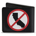 Bi-Fold Wallet - Anti-California Logo Black Red White Bi-Fold Wallets Buckle-Down   