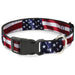 Plastic Clip Collar - American Flag Vivid CLOSE-UP Plastic Clip Collars Buckle-Down   