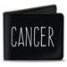 Bi-Fold Wallet - Zodiac CANCER Symbol Black White Bi-Fold Wallets Buckle-Down   