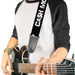 Guitar Strap - CA$H MONEY Black White Guitar Straps Buckle-Down   