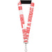 Lanyard - 1.0" - OMG GIVE ME A BREAK!!! White Red Lanyards Buckle-Down   
