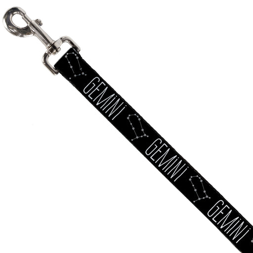 Dog Leash - Zodiac GEMINI/Constellation Black/White Dog Leashes Buckle-Down   