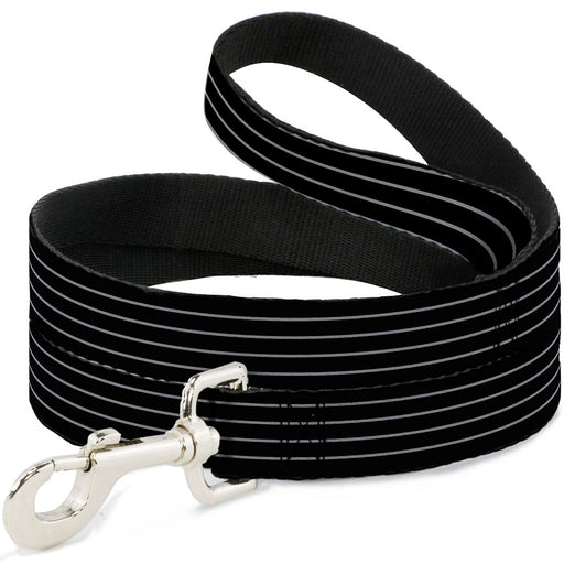 Dog Leash - Pinstripes Black/Gray Dog Leashes Buckle-Down   