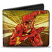 Bi-Fold Wallet - The Flash Rebirth Running Action Pose Rays Yellows Reds Bi-Fold Wallets DC Comics   
