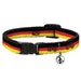 Cat Collar Breakaway - Stripes Black Red Yellow Breakaway Cat Collars Buckle-Down   