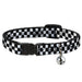 Cat Collar Breakaway - Checker Weathered2 Black White Breakaway Cat Collars Buckle-Down   