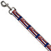 Dog Leash - Hawaii Flags Weathered Blue/Red/White Dog Leashes Buckle-Down   