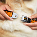 HEMI 426 Logo Full Color Black Orange Seatbelt Buckle Collar - HEMI 426 Logo Repeat Black/Orange Seatbelt Buckle Collars Hemi   