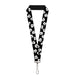 Lanyard - 1.0" - Mickey Mouse Expressions Scattered Black White Lanyards Disney   