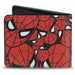 MARVEL COMICS Bi-Fold Wallet - Spider-Man Face Stacked Bi-Fold Wallets Marvel Comics   