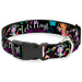 Plastic Clip Collar - Dora & Boots Pose/Floral LET'S PLAY!/VAMOS A JUGAR! Black/White/Multi Color Plastic Clip Collars Nickelodeon   