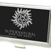 Business Card Holder - SMALL - Winchester Pentagram SUPERNATURAL-JOIN THE HUNT Reverse Brushed Business Card Holders Supernatural   