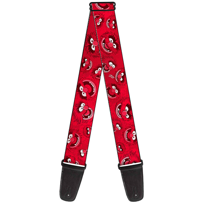 Guitar Strap - Animal Expressions Scattered Reds Guitar Straps Disney   