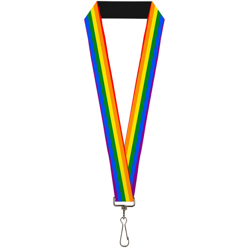 Lanyard - 1.0" - Flag Pride Rainbow Lanyards Buckle-Down   