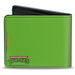 Bi-Fold Wallet - Classic TMNT Donatello Face CLOSE-UP Green Purple Bi-Fold Wallets Nickelodeon   
