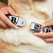 Dog Bone Seatbelt Buckle Collar - I "Heart" BACON White/Black/Bacon Seatbelt Buckle Collars Buckle-Down   