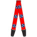 Guitar Strap - Tennessee Flag Stars Red White Blue Guitar Straps Buckle-Down   