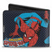 MARVEL COMICS Bi-Fold Wallet - THE AMAZING SPIDER-MAN Action Poses Bi-Fold Wallets Marvel Comics   