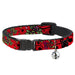 Cat Collar Breakaway - Mom & Dad CLOSE-UP Red Breakaway Cat Collars Buckle-Down   