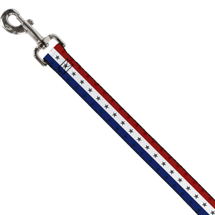 Dog Leash - Americana Star Stripes Red/White/Blue Dog Leashes Buckle-Down   