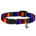 Cat Collar Breakaway - Zarape3 Vertical Multi Color Fade Breakaway Cat Collars Buckle-Down   