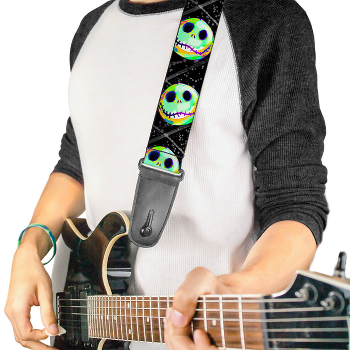 Guitar Strap - Nightmare Before Christmas Jack Expression10 Electric Glow Guitar Straps Disney   