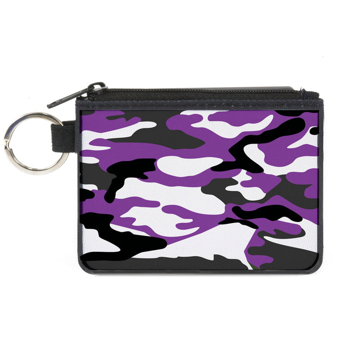 Canvas Zipper Wallet - MINI X-SMALL - Camo Purple Black Gray White Canvas Zipper Wallets Buckle-Down   