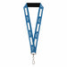 Lanyard - 1.0" - Ford Oval 5-Stripe Blue White Lanyards Ford   