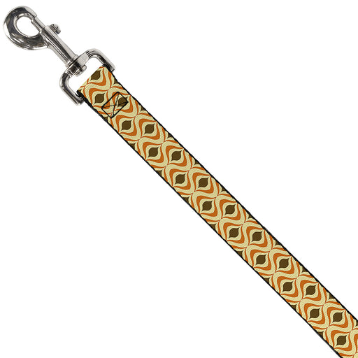 Dog Leash - Wallpaper1 Ogee Tan/Orange/Brown Dog Leashes Buckle-Down   