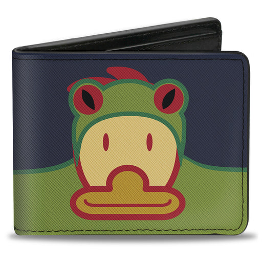 Bi-Fold Wallet - Duck w Frog Hat Bi-Fold Wallets Buckle-Down   