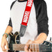 MARVEL UNIVERSE Guitar Strap - MARVEL Red Brick Logo Red White Guitar Straps Marvel Comics   