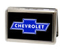 Business Card Holder - LARGE - Chevy Bowtie FCG Black Blue Metal ID Cases GM General Motors   