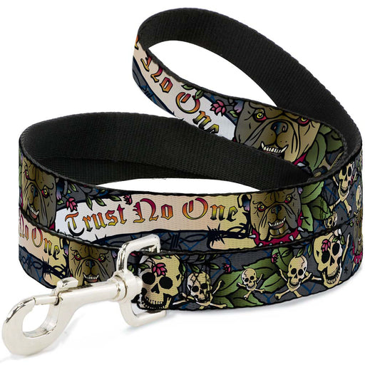 Dog Leash - Trust No One Gray Dog Leashes Buckle-Down   