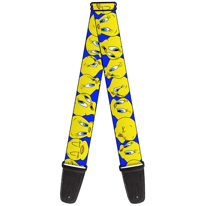 Guitar Strap - Tweety Bird CLOSE-UP Expressions Royal Blue Guitar Straps Looney Tunes   