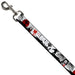 Dog Leash - Fright Night White/Black/Red Dog Leashes Buckle-Down   