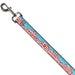 Dog Leash - WASHINGTON Mountain Range Turquoise/White/Red Dog Leashes Buckle-Down   