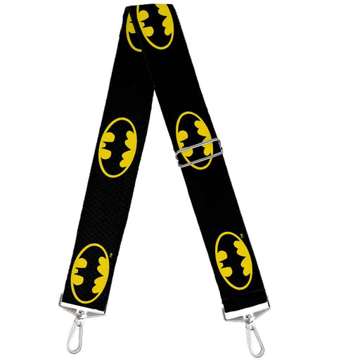 Purse Strap - Batman Shield Black Yellow Purse Straps DC Comics   